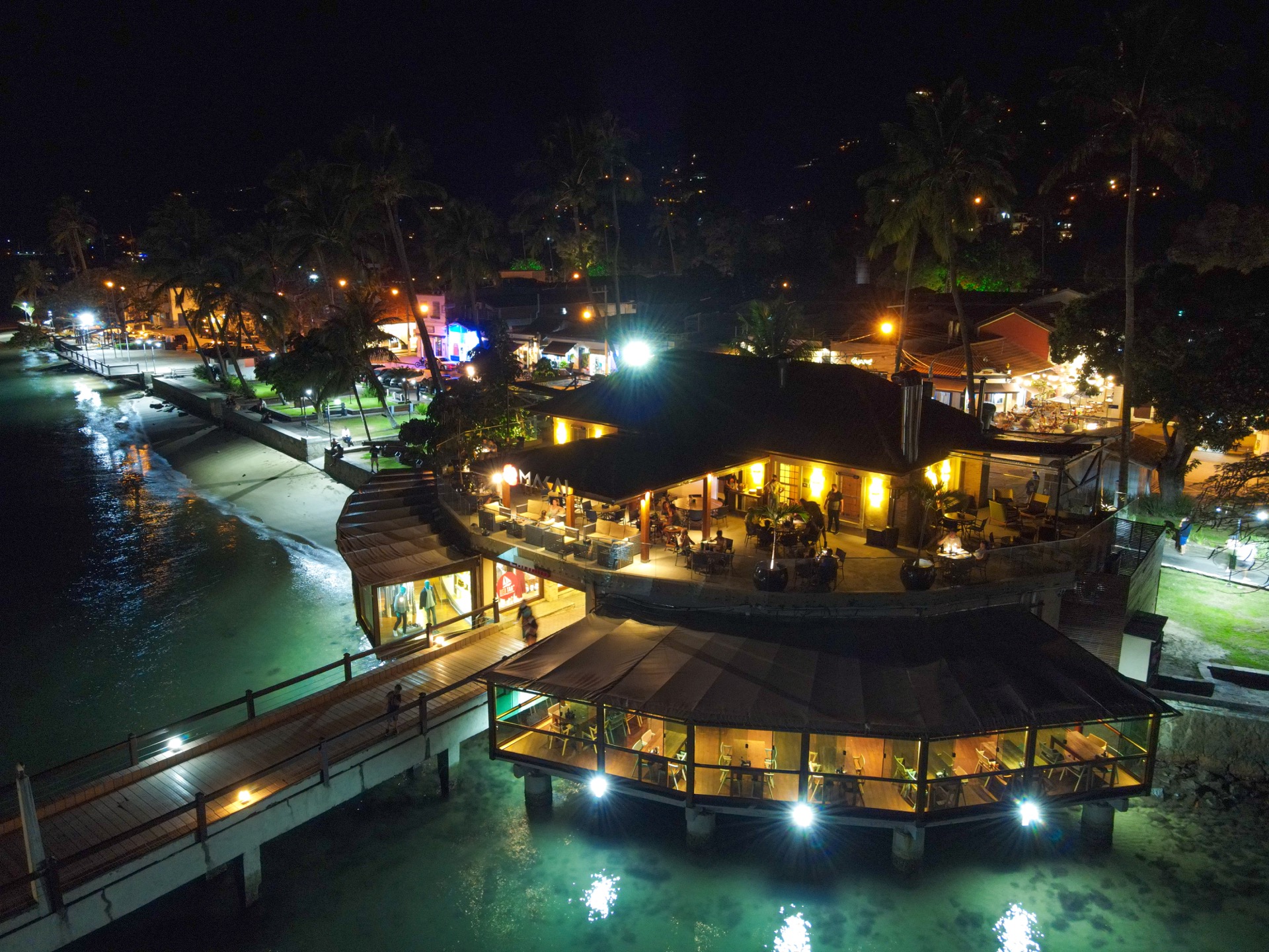 Vista aérea do Makai Ilhabela no Pier da Vila